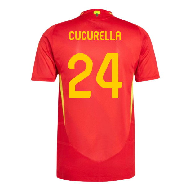 2024-2025 Spain Authentic Home Shirt (Cucurella 24)-PitchVibe Kits